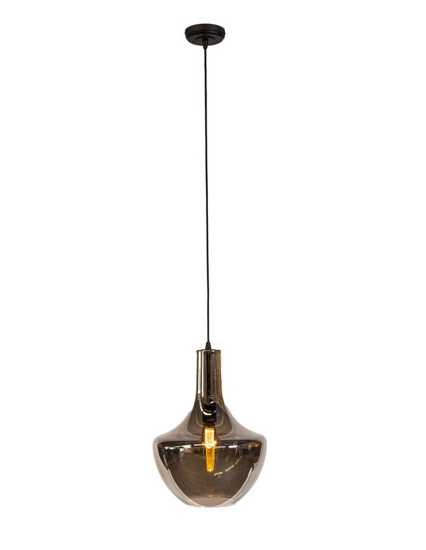Hanglamp, Praag, 1-lichts, H340 smoke glas