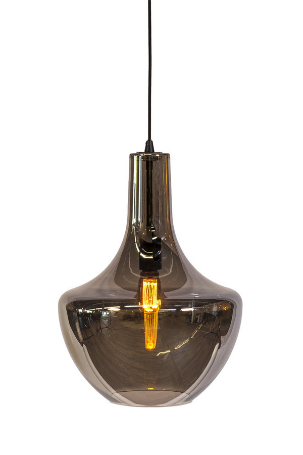 Hanglamp, Praag, 1-lichts, H340 smoke glas